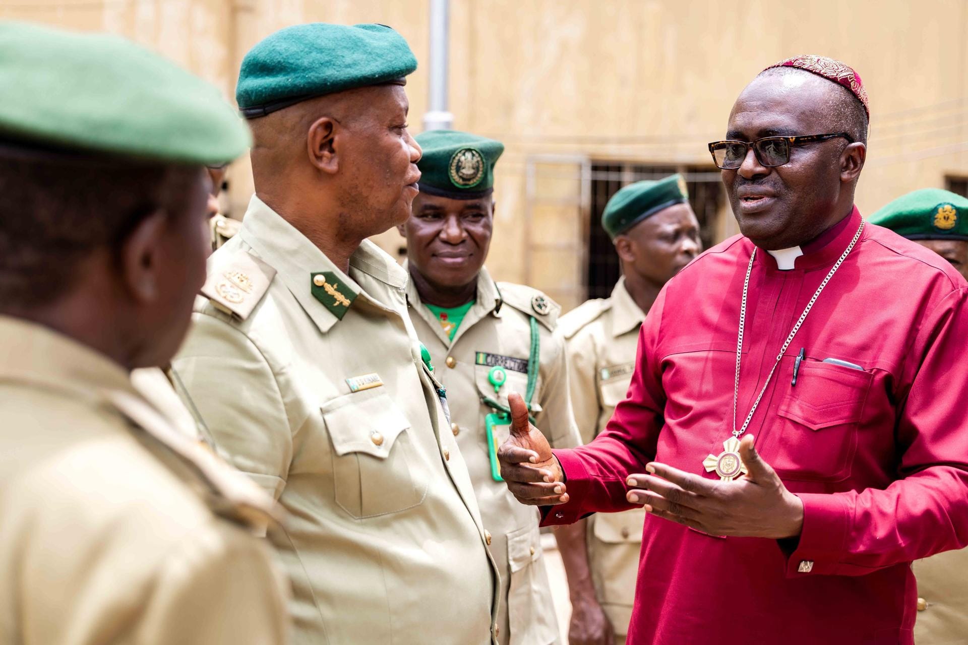 Vision Africa's founder Bishop Dr. Sunday Onuoha at Nigerian prison system