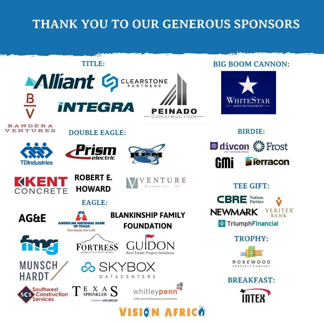 Vision Africa Golf Tournament Sponsors 2025 - Despite the Rain, God's Grace Reigns