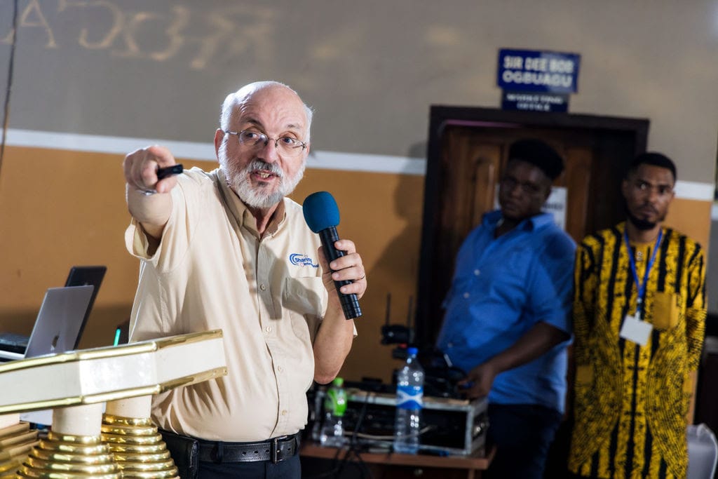 Chuck Pollak of Sharing International at Vision Africa's Media Institute