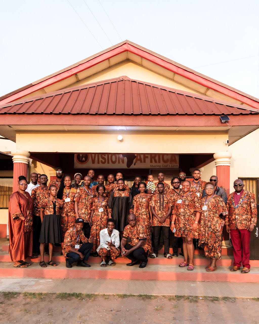 Vision Africa's Bishop Dr. Sunday Onuoha and NRB's Troy Miller on stage at Media Institute
